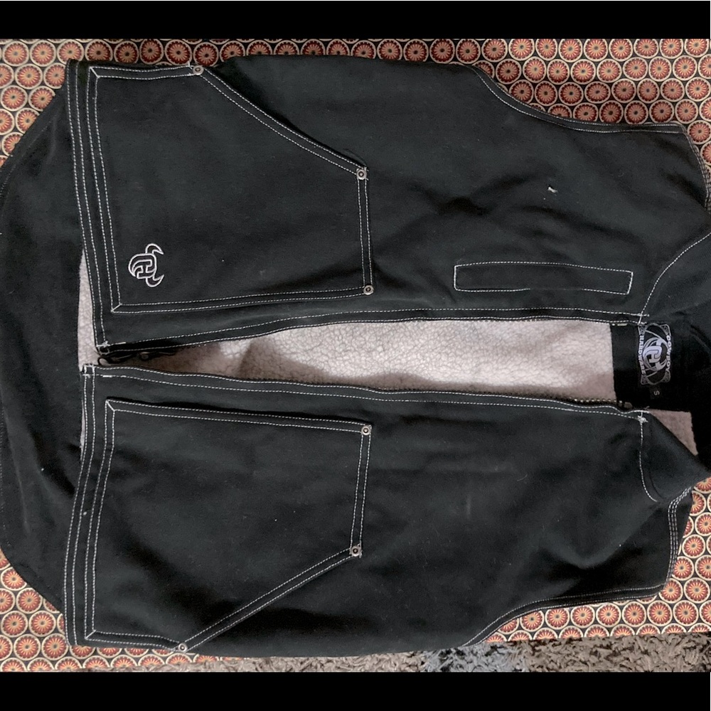 Men’s Cowboy Hardware Workware Black Canvas Vest